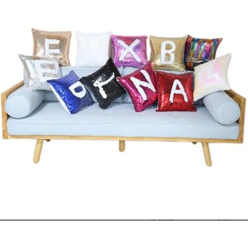 10pcs/Lot New style Sublimation Blank Magical Sequins item Pillowcase For Thermal Transfer Print DIY Gifts Crafts 40CM*40CM