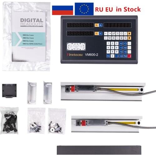 2 Axis digital readout and linear scale for milling lathe machine tools