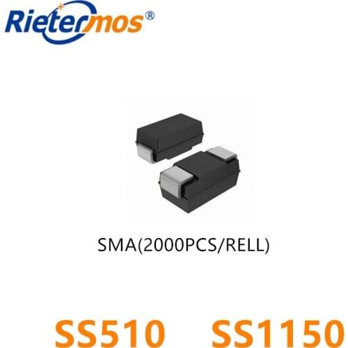 2000PCS SS510 SR5100 SS1150 SMA DO214AC