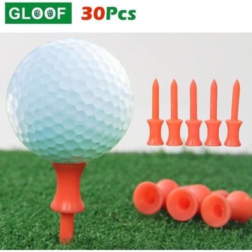 30Pcs/Set Golf Tees Holder Ball Nail Sports Golf Club Training Double-deck Red Golf Tee