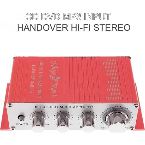 Car Amplifiers 12V 5A Handover Hi-Fi Car Stereo Amplifier Support CD / DVD / MP3 Input