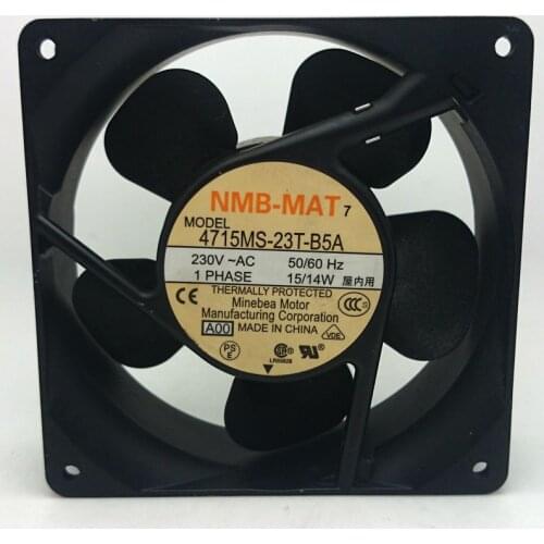 USED NMB-MAT NMB 12038 230V 12CM Axial 4715MS-23T-B5A cooling fan