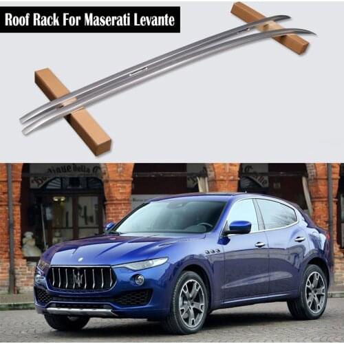 Aluminum Alloy Roof Rack For Maserati Levante 2016-2021 Rails Bar Luggage Carrier Bars top Cross bar Rack Rail Boxes