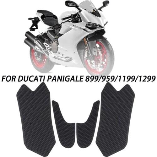 Motorcycle Tank Pad Side Sticker For DUCATI PANIGALE 899 959 1199 1299 Traction Gas Fuel Grip Decal Anti Slip Knee Protector