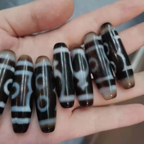 1pcs/lot Weathered Horseshoe Pattern Dark Coffee Bracelet Necklace Making Beads Agate Dzi Beads all natural accessories jewelry