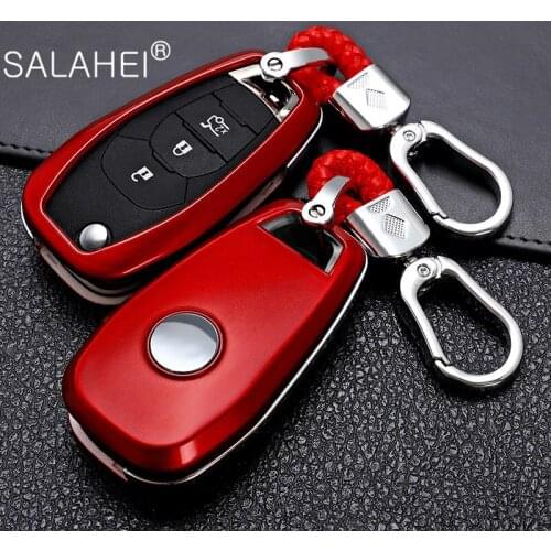 ABS Car Key Case Full Cover For Chevrolet Chevy Cruze 2016 2017 Malibu Aveo Captiva Spark 4 Button Auto Accessories Styling