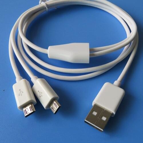 3.0ft Multi Mirco USB Charger Cable 2 in 1 USB to Dual Micro USB Power Splitter Cable for Micro USB Mobile Phone & Devices