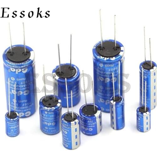 3.8V Farah Capacitor Taiwan CDA 10F/20F/40F/70F/100F/120F/250F/500F/750F Vehicle Traveling Data Recorder Super Capacitor D-Type
