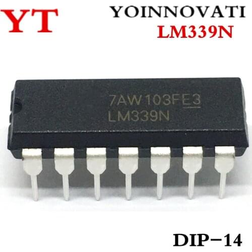 LM339N LM339 DIP-14 IC COMPARATOR QUAD 14-DIP 100PCS/LOT