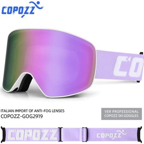 COPOZZ Brand Ski Goggles Men Women double layers big Snowboard Goggles Anti-fog UV400 Skate Skiing Snowboard Goggles
