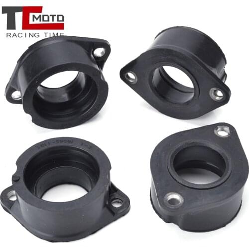 TCMOTO 4Pcs Motorcycle Carburetor Adapter Intake Pipe Rubber Mat for Kawasaki KZ1000 ZX1100 ZN1100 GPZ1100 ZXT10A 16065-1131
