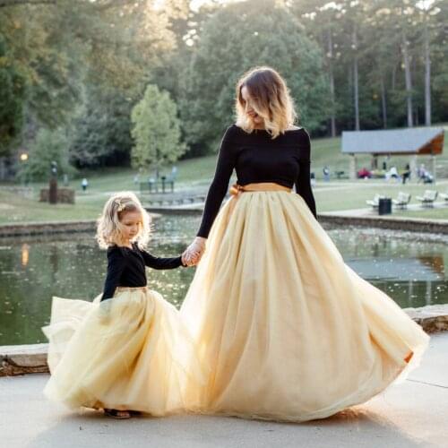 Ms.Qiman Matching Dresses For Mom And Daughter