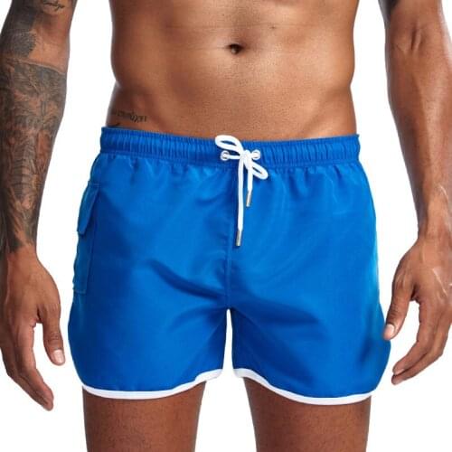 2019 Newest Mens Solid Beach Shorts Army Green Surfing Short Quick Dry Beach Pants Drawstring Swim Trunks Board Shorts