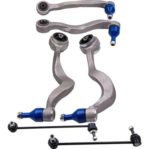 Front Suspension Wishbones Control Arms & Drop Links Kit For BMW 5 Series E60