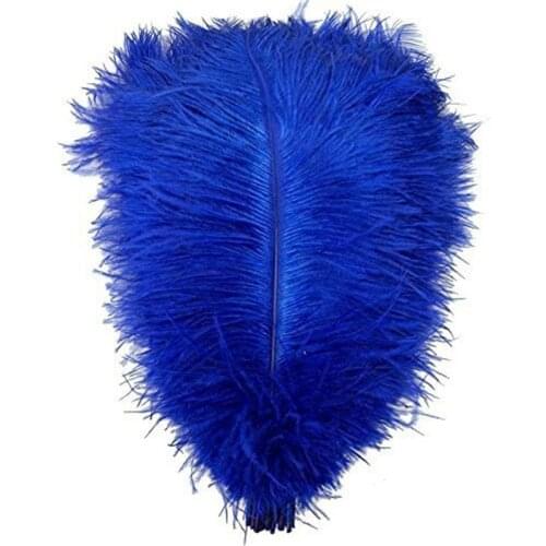 10Pcs/Lot Royal Blue Ostrich Feathers for Crafts 15-70cm/6-28" Ostrich Feather Decoration Wedding Feather Decoration Feather Top