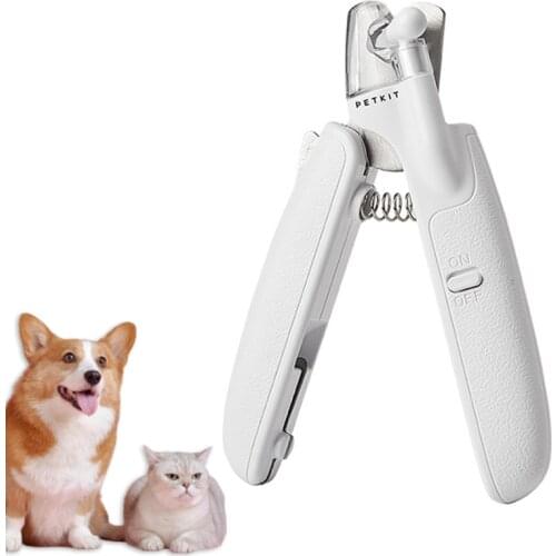PETKIT Cat Dog Safety Nail Clipper with LED light for Pet Prevent Clipping The Nail Blood Vessels Grooming PETKIT Nail Clipper