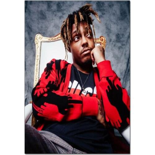 Hip Hop Singer Juice WRLD Canvas Painting Poster Home Decor Cloth Fabric Wall Art Poster for Living Room 20x30cm,27x40cm,30x45cm