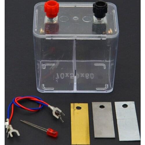 Primary battery tester chemical experiment Teaching demonstration DIY Principle of galvanic cell Box Teaching instrument