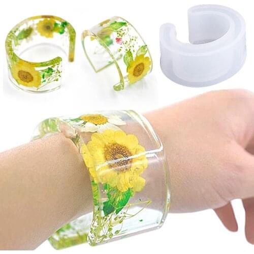 Silicone Resin Molds DIY Craft Opening Bracelet Molds Epoxy Resin Mold Jewelry Making Jewelry Tools
