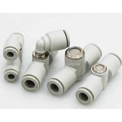 Built-in muffler quick exhaust valve AQ240F-04-00 AQ340F-04-00 AQ340F-06-00 one-way valve air pipe joint regulates air pressure