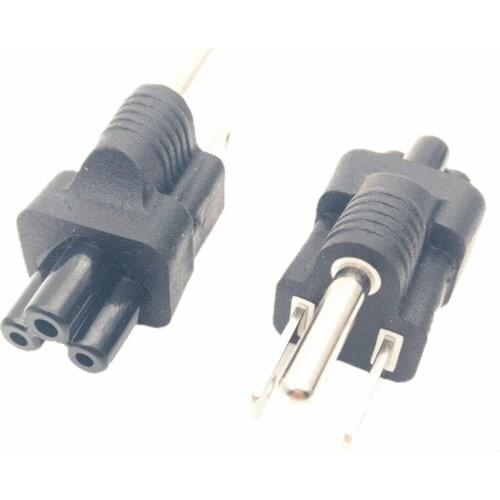 High quality black Copper Standart 10A 250V American standard to IEC320 C5 power adaptor plug convert socket