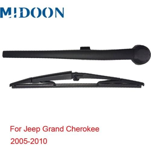 MIDOON Rear Wiper Arm And Blades For Jeep Grand Cherokee 2005 2006 2007 2008 2009 2010 Windshield Rubber Car Accessories