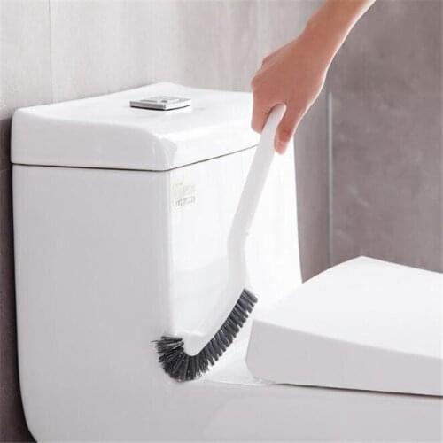 1 pcs High Quality Plastic Long Handle Bathroom Toilet Bowl Scrub Double Side Cleaning Brush Tools