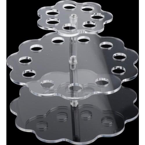 18 Bottles 2 Tier 360° Rotating Essential Oil Display Spinning Rack Storage Holder Organizer