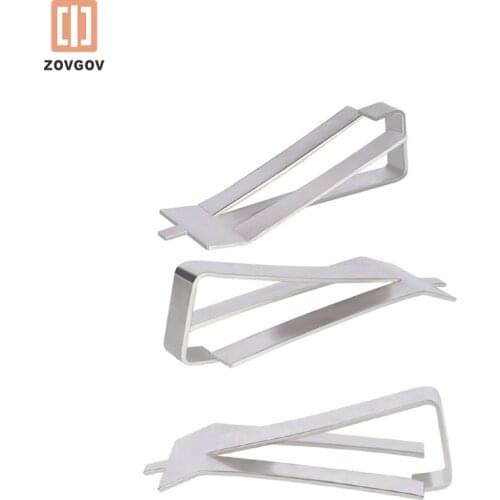 4pcs ZOVGOV 3D Printer Part Stainless Steel Glass Heated Bed Clamp Heatbed Clip For 3d Printer Ultimaker Build Platform Retainer