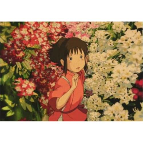 5D DIY Japanese Anime Cartoon Hayao Miyazaki Spirited Away Retro Diamond Painting Bed Room Decoration Wall Stickers FC543