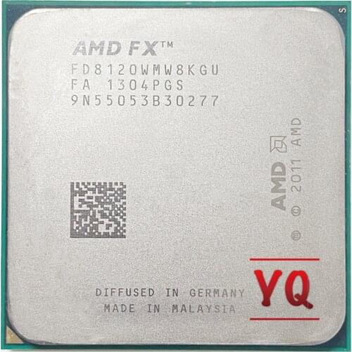 AMD FX-Series FX 8120 FX8120 FX-8120 3.1 GHz 95W Eight-Core CPU Processor FD8120WMW8KGU Socket AM3