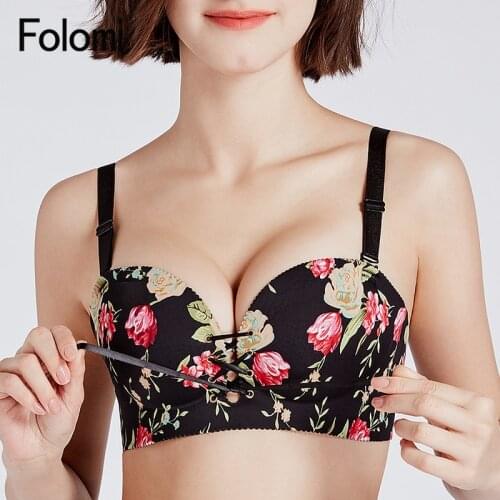 Sexy Push Up Bras for Women Add Two Cup Wire Free Bra Seamless Leopard Lingerie
