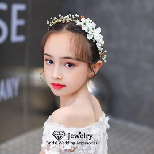 CC Women Hairwear Wedding Hair Accessories Bridal Headdress Engagement Jewelry Flower Shape Hairband Trendy Headpiece Sale su092