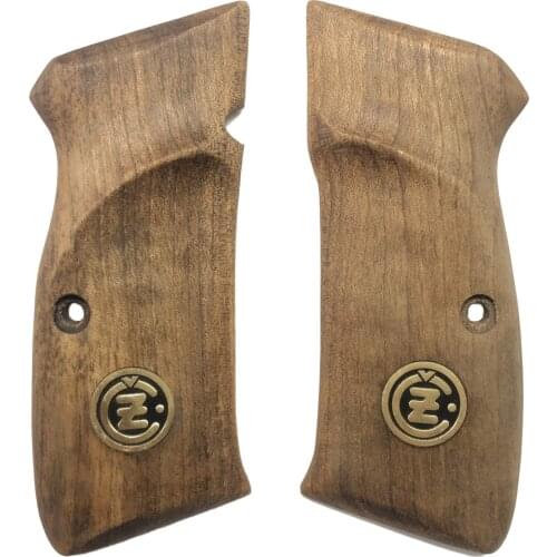 CZ 75, CZ 85 , CZ 75 B, CZ 85 B Compatible Metal Laser Cut Wood New Design Grips Mod46
