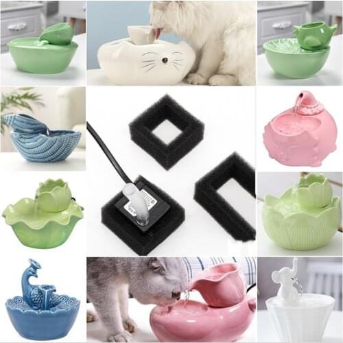 Pet Fountain Filter Elements Ceramic Water Dispenser Filters For Cats Dogs Porcelain Dog Cat Drinking Bowl Auto Feeder Filter