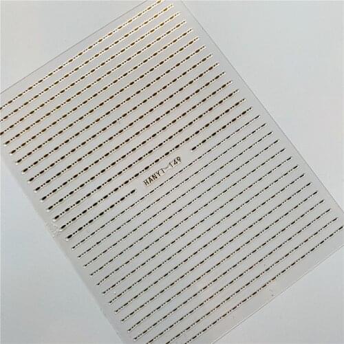 HANYI-149 line Wavy line necklace chain 3D Back glue Nail decal Nail sticker Nail decoration Nail art Nail tool Nail ornament