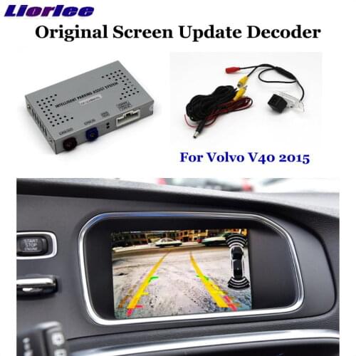 Car Reversing Parking Rear View Rearview Backup Camera For Volvo V40 2015 2016 2017 2018 2019 2020 HD Interface Improve Decoder