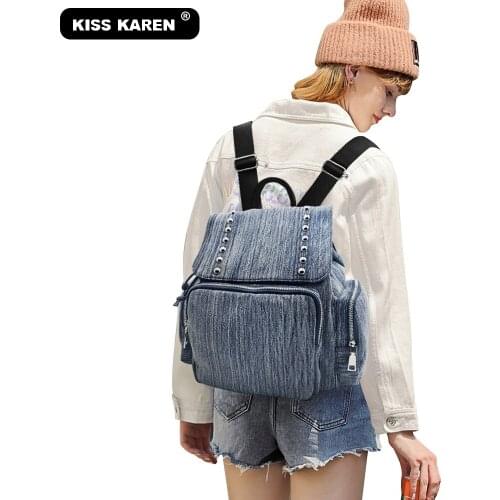 KISS KAREN Women's Denim Backpacks China