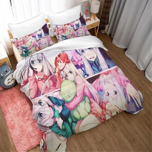 Teacher Eroya Bedding Set Japan Anime Duvet Cover Sexy Lady Bed Cover Set For Bedroom Home Textile Bedclothes (No Sheets)