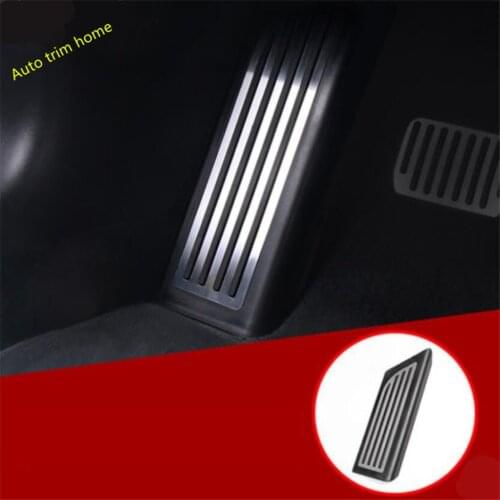 Lapetus Left Foot Rest Pedal Footrest Plate Protection Bezel Cover Trim Fit For Tesla Model 3 2018 - 2021 Auto Accessories