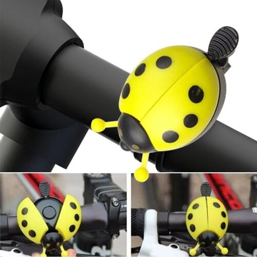 Cartoon Cycling Bell Bicycle Bell Ring Beetle Lovely Ladybug Bell Ring for Kid Gift for Bike Ride Horn Alarm Bicycle Accessories
