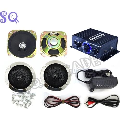 New 12V MA-170 Audio Kit Stereo Amplifier HIFI Arcade Game accessories for PC DVD MP3 playerCoin operated game MAME cabinet