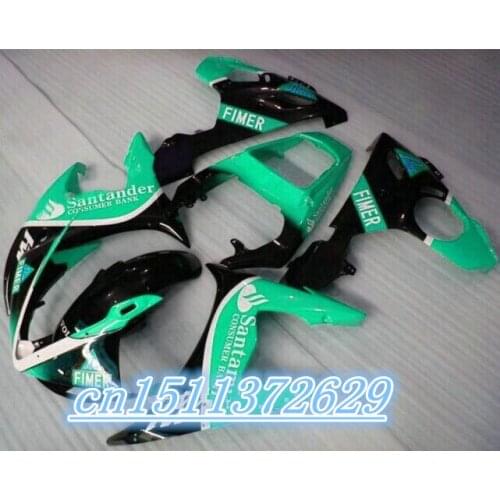 Bo ABS Fairing for YZF-R6 03-05 green black YZF R6 03 04 05 YZFR6 R6 2003-2005 2003 2004 2005