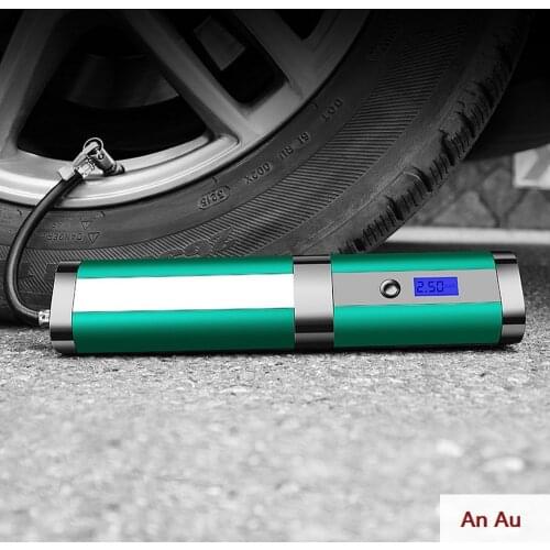 Portable intelligent air pump 4LED lamp column pump 120W high power wireless charging tire pump