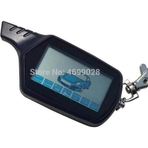 2-way B6 Lcd Remote Control Key Fob Chain keychain for Vehicle Security B6 Two Way Car Alarm System