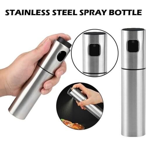Olive Oil Vinegar Sprayer Oil Spray Bottle Pump Stainless Steel Oil Dispenser Seasoning Kettle BBQ Kitchen Tool