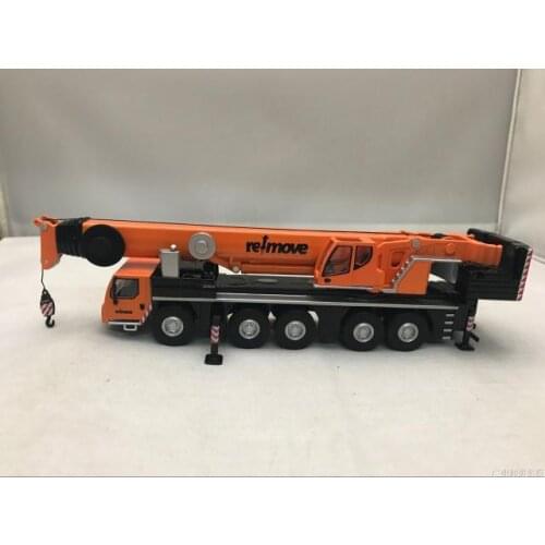 Rare Alloy Model 1:87 Liebherr LTM1250-5.1 Off-Road Crane Engineering Machinery Diecast Toy Model For Gift,Collection,Decoration