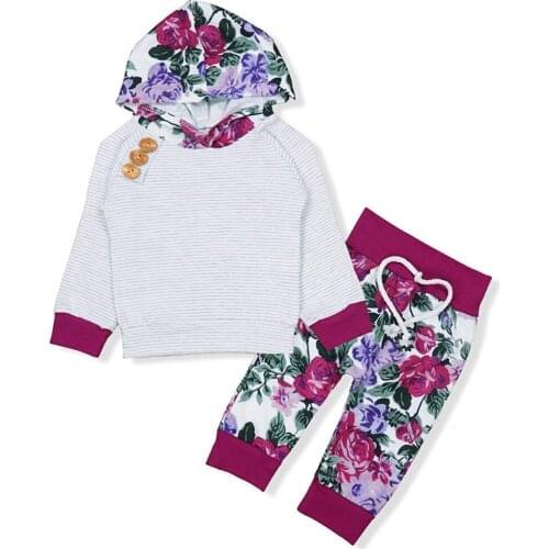 Oklady Gllive Newborn Baby Boy Girls Long Sleeve Hoodie Tops Pants Clothes Set