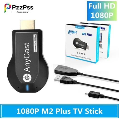 PzzPss 1080P M2 Plus HDMI TV Stick Wifi Display TV Dongle Receiver Anycast DLNA Share Screen for IOS Android Miracast Airplay