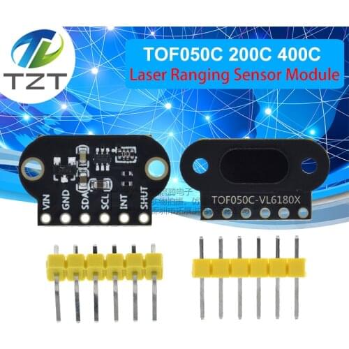VL6180/VL53L0X/VL53L1X Time of Flight (ToF) Laser Ranging Sensor Module TOF050C TOF200C TOF400C 50CM/2M/4M IIC For Arduino STM32